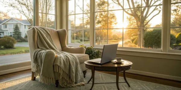 Comparing CA homeowners insurance options on a laptop with an online tool.